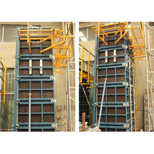 High Strength Steel Formwork System , Light Panel Steel Formwork For Concrete