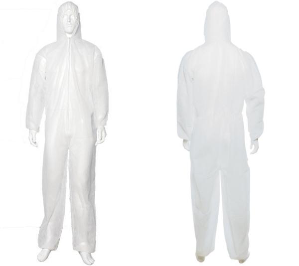 S M L Elastic Cuffs Non Sterile Disposable Coverall Suit
