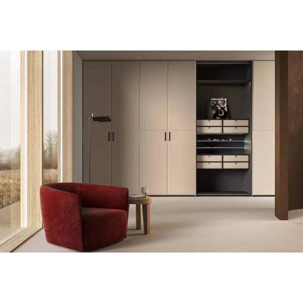 YALIG Models Leather Doors Wardrobe Door Designs with Wooden Material