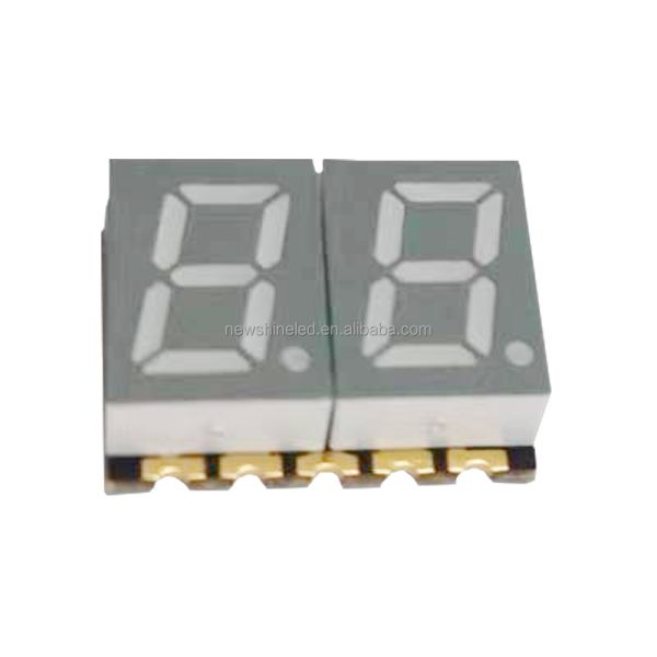 0.8 Inch 2 digit Ultra bright White SMD LED Seven Segment Display