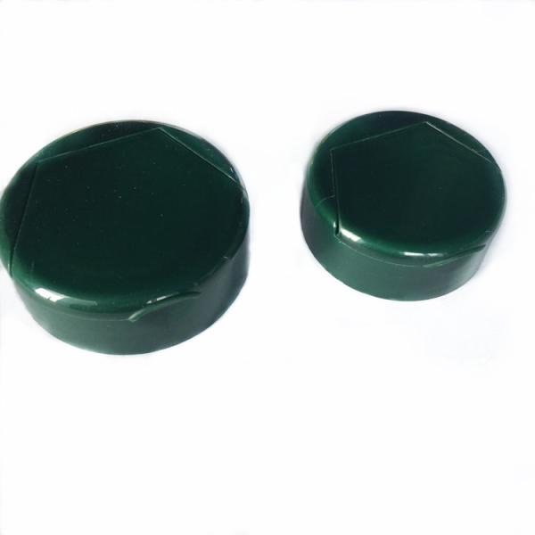 Dark Green Plastic Bottle Lids Smooth Closure 20/410 24/410 For Lotion Bottle