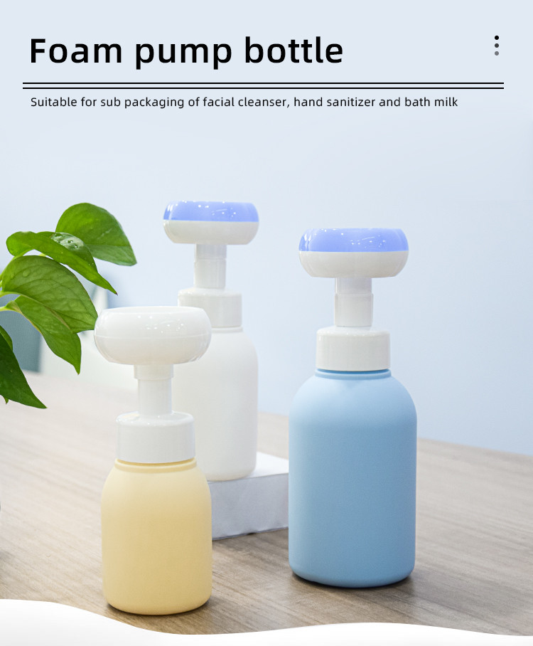 Бутылка 200ml распределителя пены Hdpe формы цветка