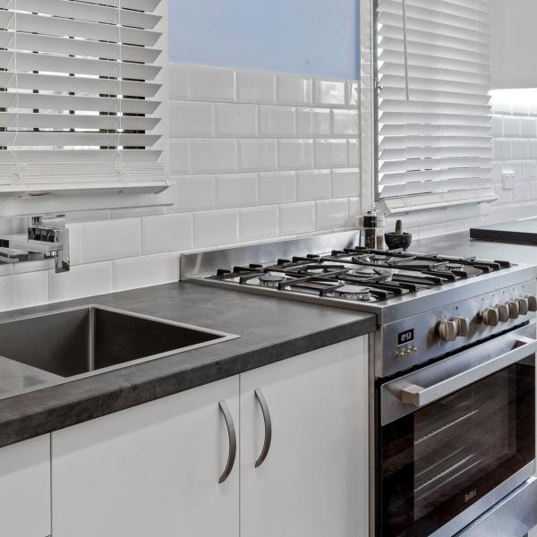 Plywood Modular Kitchen Cabinet White Matte Open Kitchen Cabinet