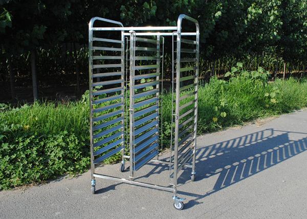 Fast Food 0.7mm Ss304 Bakery Trolley With Trays