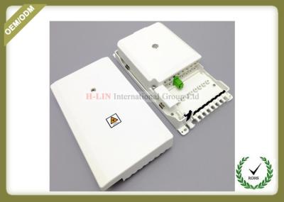 White color 8core wall mountable fiber access terminal box for SC or LC fiber port