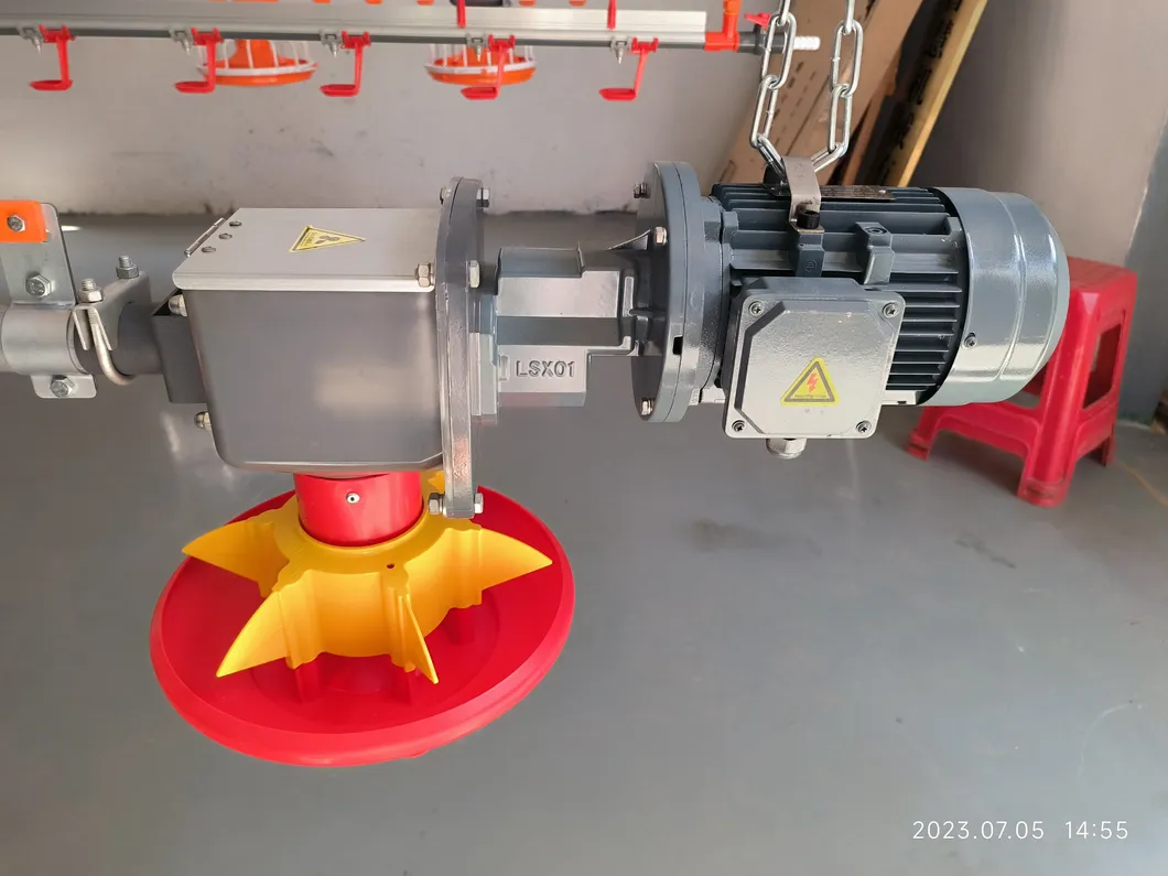 Quick Cleaning Automatic Pan Feeding System For Broiler Poultry Farms