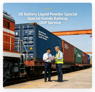 Special Goods Rail Transport Service , DDP Delivered Duty Paid Shipping to DE
