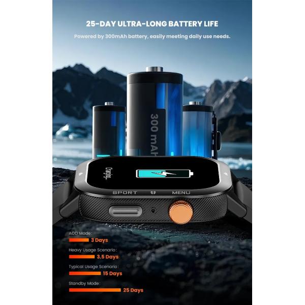 C30 1ATM Reloj inteligente resistente al agua Para hombres Mujeres, BT Llama Fitness Sueño Ritmo cardíaco Reloj deportivo