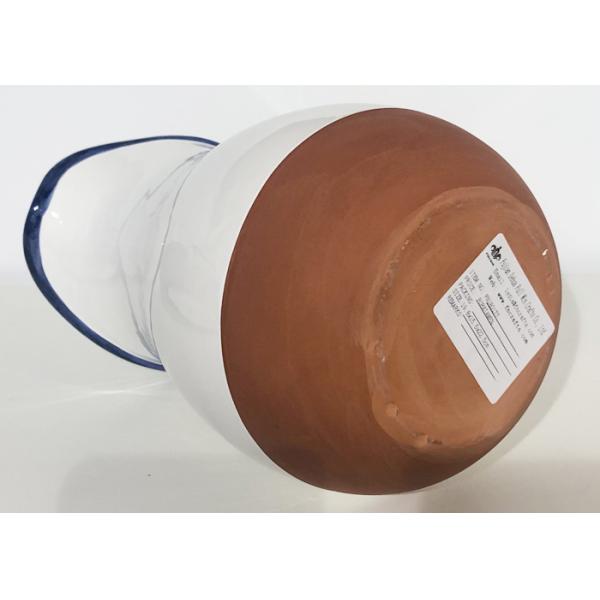 White Solid Glazed Coated Ceramic Stoneware Terracotta Water Jug Pitcher