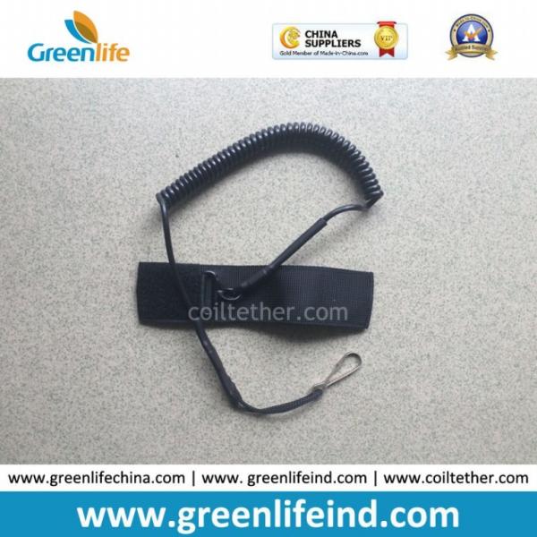 Wire-reinfored Pistol Lanyard for Duty/Basic Belt Loop w/Delux Swivel on One End