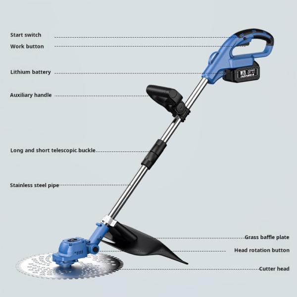 Электрическая косатка без щетки 1380 Вт низкошумная электрическая газонокосилка