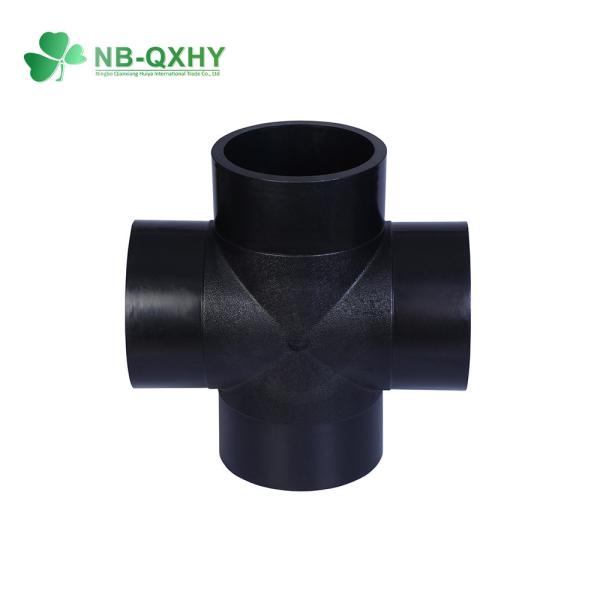 Flange Cross HDPE Butt Fusion Fitting for Gas and Water Supply Expansion Joint