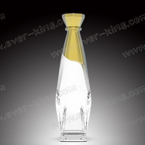 500mL Empty Glass Liquor Bottles , 570g Fancy Vodka Bottles
