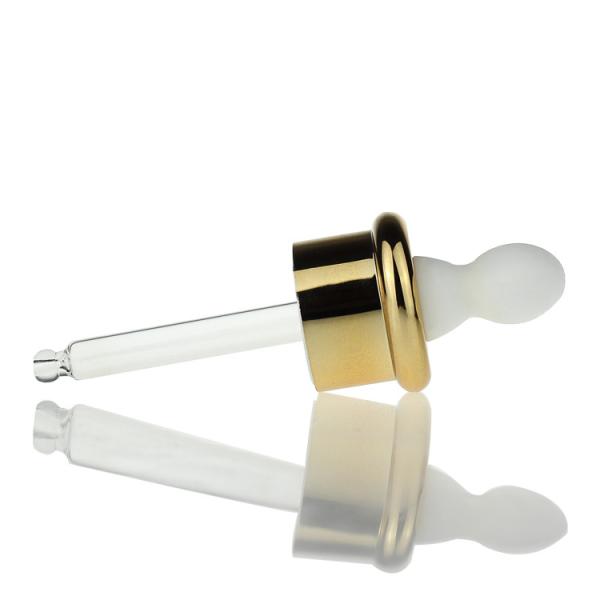 Garrafa de óleo essencial cosmética S032 do tampão do ouro da garrafa do conta-gotas do soro da essência de alta qualidade do vidro dos cuidados com a pele de 20 garrafas do Ml