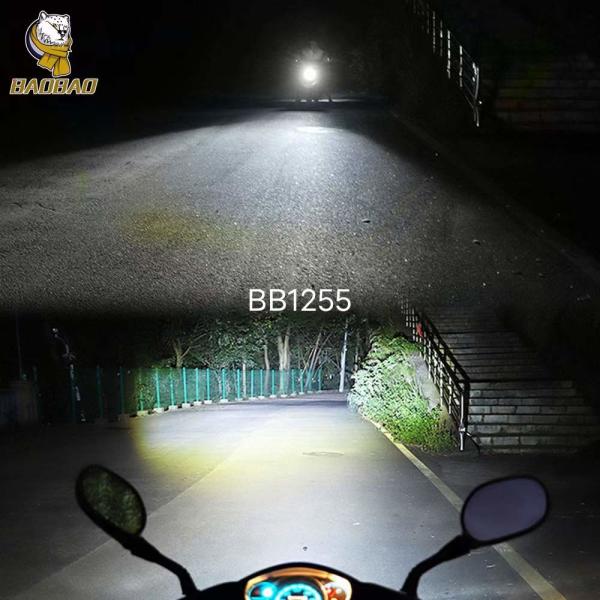 lâmpada de 12V de metal branco H4 LED com ventoinha de luz interior de motocicleta