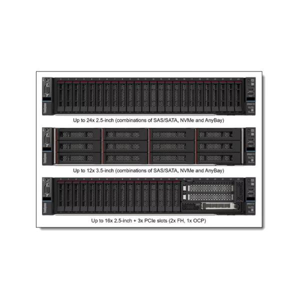 ThinkSystem SR630 V3 Serveur rack 2,5 GHz 16 Go de RAM 8 fois les bacs d'échange à chaud