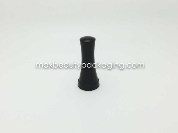 N8006 bulge shape nail polish cap nail polish packaging plastic cap shiny black cap uv coating color available