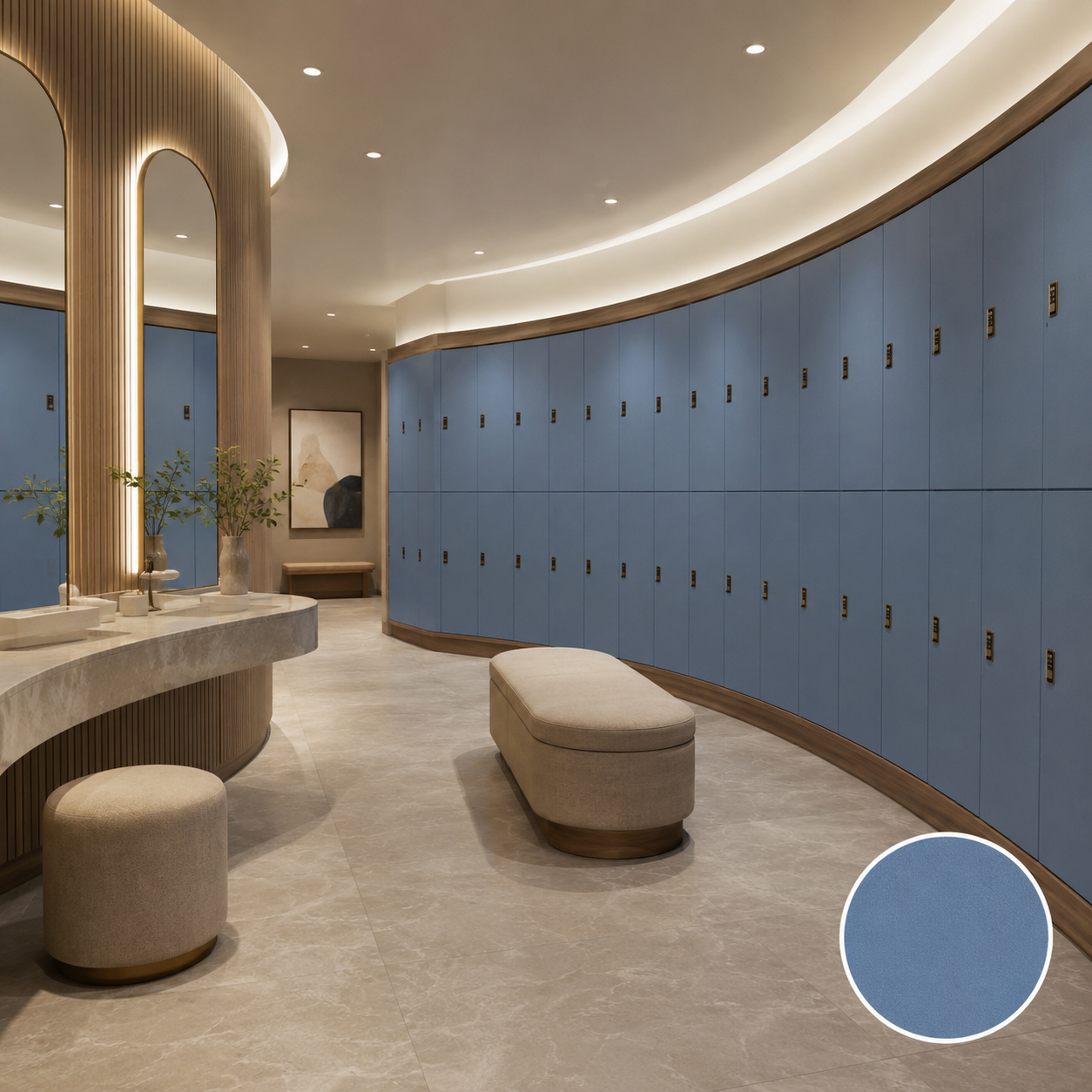 Premium Custom HPL Changing Room Lockers | Waterproof Commercial Storage Lockers for Spa, Gym & Aquatic Centers