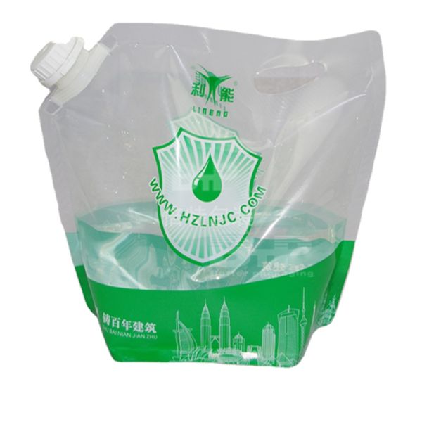 Leak-Proof Durable Liquid Pouch with Integrated Pour Spout for Easy Dispensing of Beverages, Sauces, and Automotive Fluids