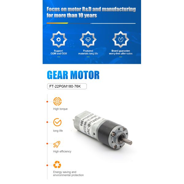 3-24V Planetary DC Geared Motor Explosion Proof For Cleaning Appliances