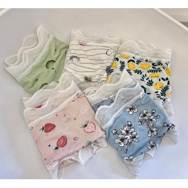 Плоды подростка нижнего белья женщин шелка милые печатают дам эластичных трусов шнурка льда Breathable молодых