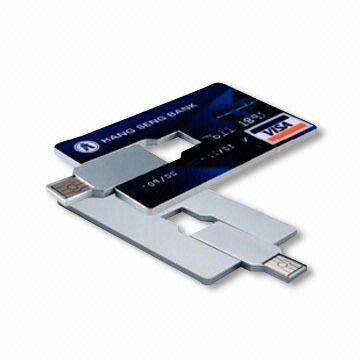 Memoria USB delgada práctica barata AT-045B de la tarjeta de crédito