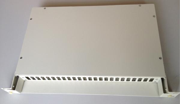 Slidable Optical Fiber Termination Box Distribution Frame 19 Inches 1U 24 Cores Simplex