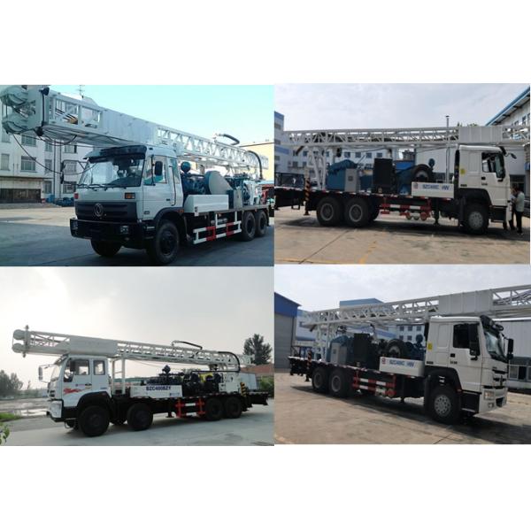 Буровая установка 6X6 двигателя дизеля 400m COMMINS установленная тележкой