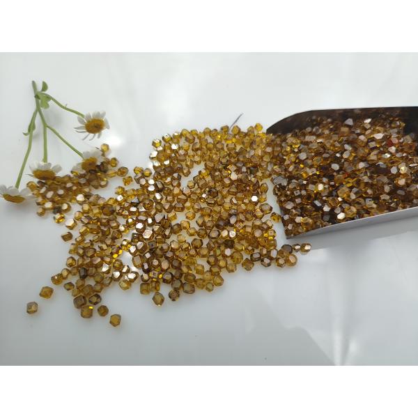 Форма башни HPHT Лабораторно выращенные алмазы Желтый моно большой алмазный камень