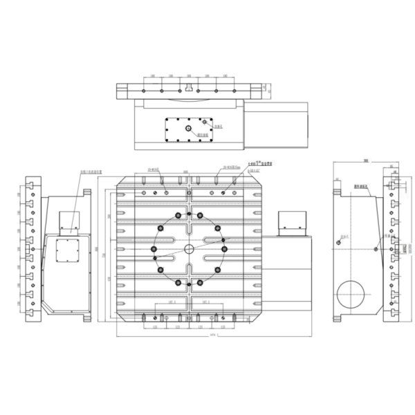 Free Stop Heavy Duty Programmable Rotary Table Horizontal With Cam Roller Structure