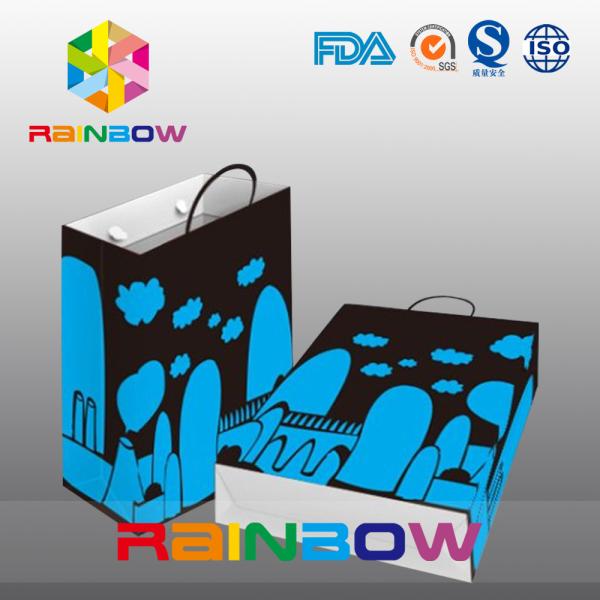 Cardboard Hot Stamping High End Colorful Customized Paper Bags For Shopping