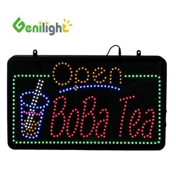 Working Lifetime of 50000 hours Bo Ba Tea Logo Beer Bar Pub Store Light Sign for Shops
