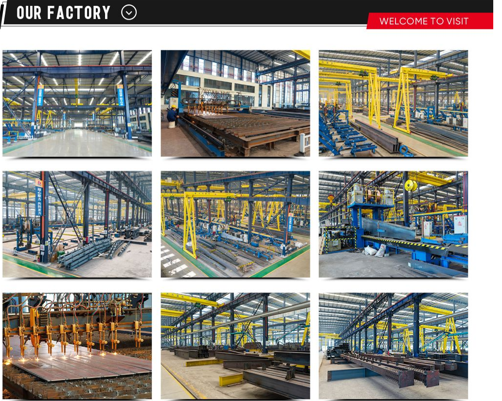 Hot DIP Galvanized Steel Building Workshop Featuring Optional Crane Suitable for Warehousing Manufacturing and Storage