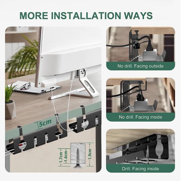 Тип установки Стоящий тип кабельной подноски для под рабочим столом офисной гостиной 43 см