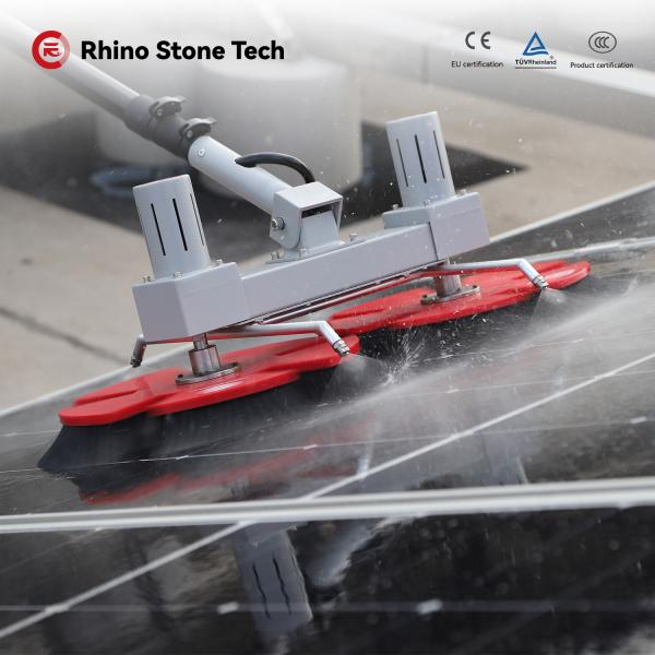 Water Fed Solar Panel Cleaning Telescopic Brush PV Cleaning Solar System Cleaning Tools