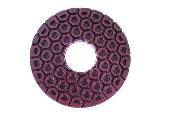 Resin Copper Bond Diamond Polishing Pads , 4 / 5 Angle Grinder Polishing Pad
