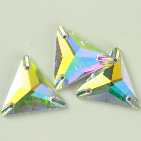 Best Quality Triangle Shape Sew On Stone Crystal Flat Back