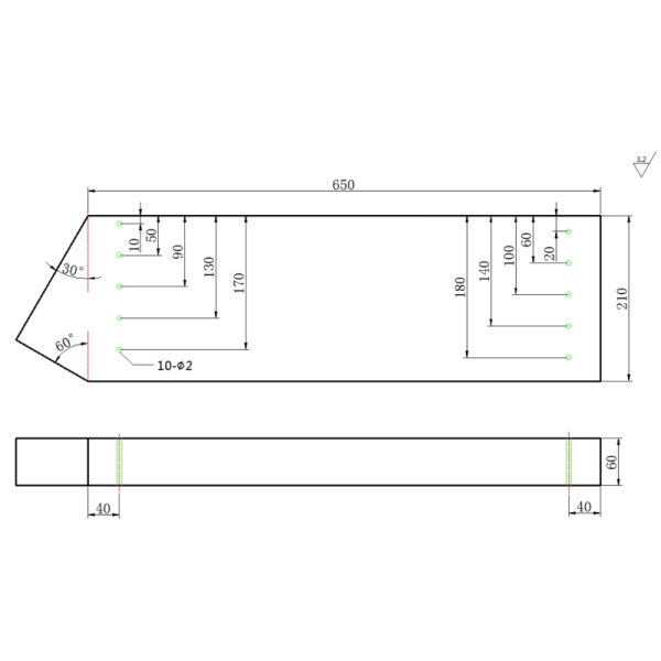 CSK-IIA Series Ultrasonic Calibration Test Block CSK-IIA-1 CSK-IIA-2 CSK-IIA-1 For Pressure Vessel UT Inspection