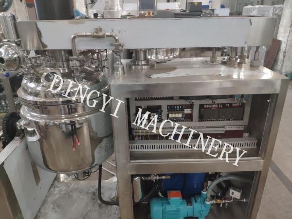 Fixed Type Vacuum Homogenizer Cream Mixer / Hydraulic Vacuum Mixer Machine