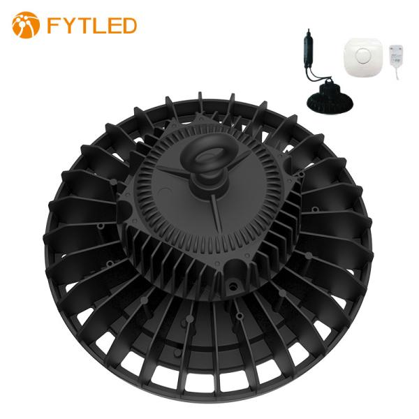Black IK10 Protection Dimmable LED High Bay Lights , UFO 150W LED High Bay