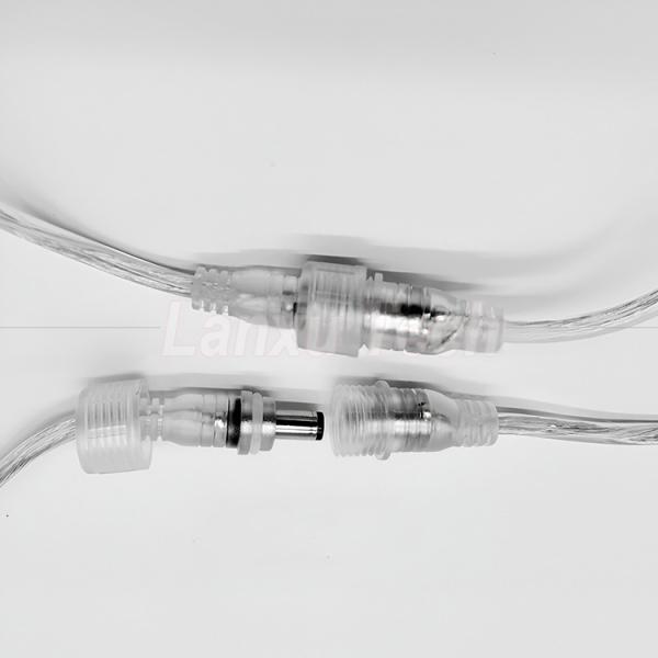Waterproof Male to Female DC.5x2.1mm Barrel Jack Power Extension Cable for LED Strip Lamp Bulb Light