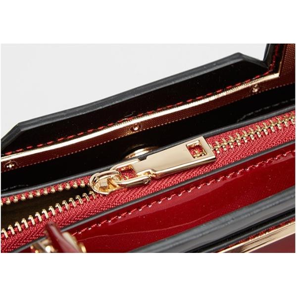 Портмоне лакированной кожи PU белое