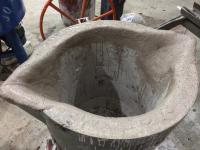 Refractorio de instalación rápida para revestimiento de cucharas de materiales fundibles a alta temperatura