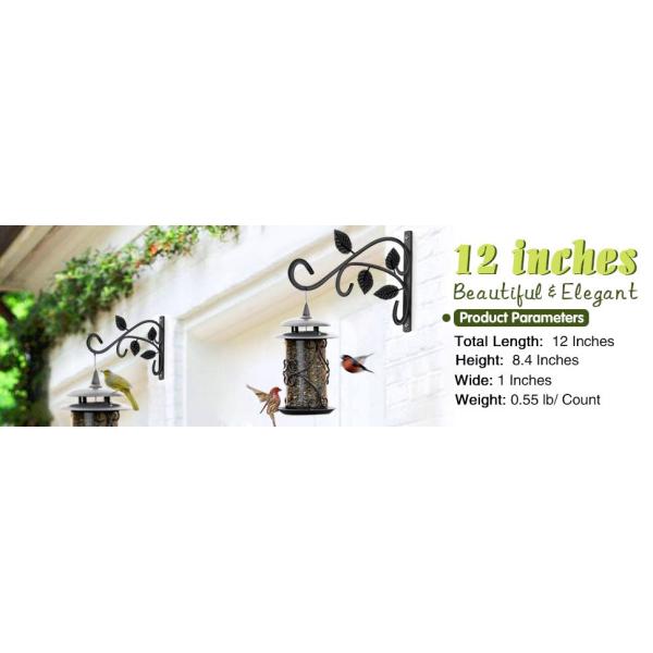 Углеродистая сталь настенный садовый крючок для подвесных корзин и кормов для птиц