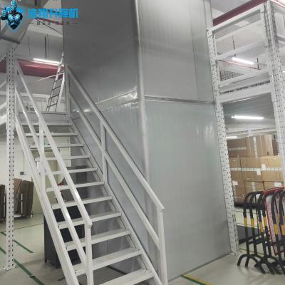 Customized White Iron Sheet Protection 3 Floors 8M Warehouse  Cargo Hydraulic Freight Elevator Indoor Loading And Unloading Heavy  Caego
