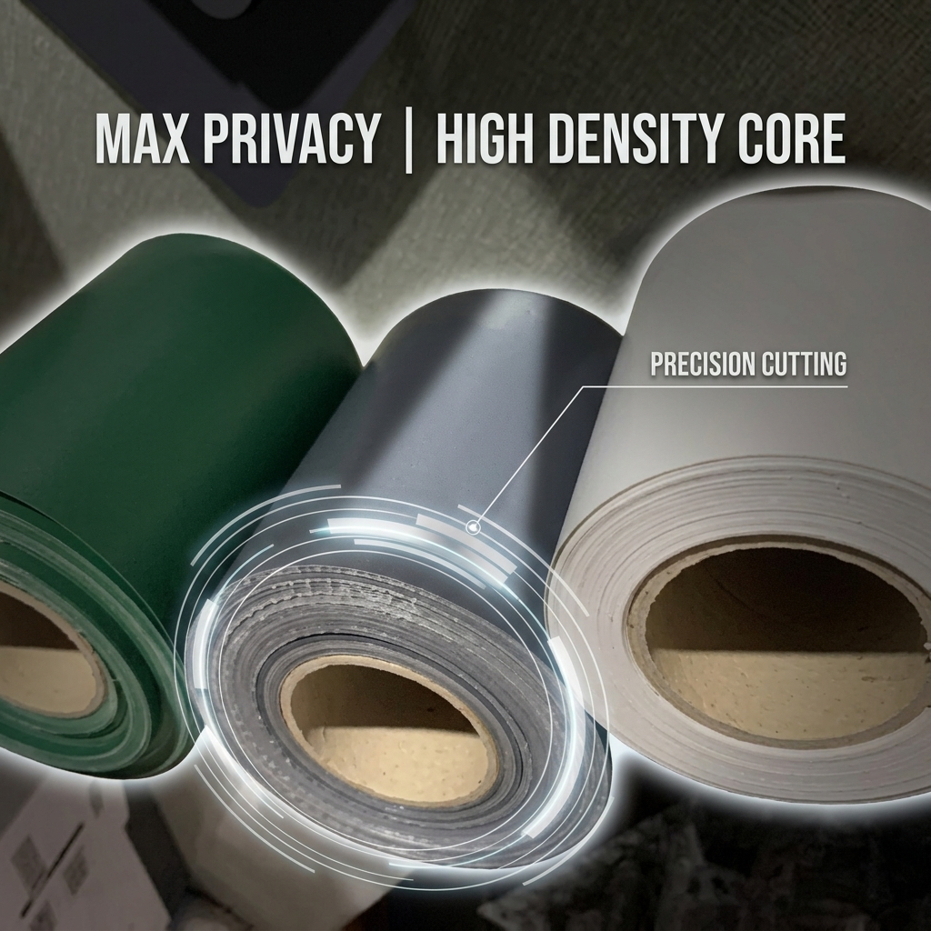Flexible Vinyl Fence Strips Providing Weather Resistant Privacy Screening and Long Term Durability for Outdoor Fencing