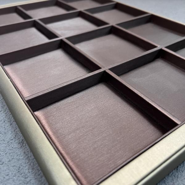 Ring Earring Pendant Necklace Jewelry Trays Displays PU Wooden Jewelry Exhibition Display