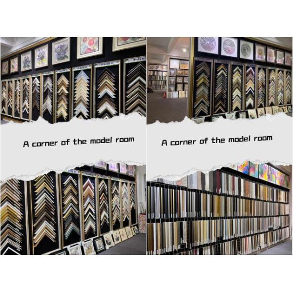 Custom Design PS Frame Moulding Digital Printing picture frames for canvas paintings