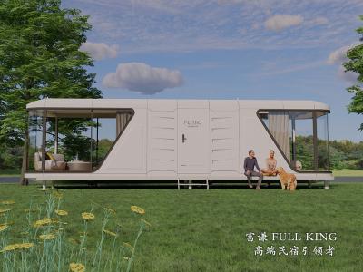 10 Tons Container Prefabricated Capsule House With Kitchen / Capsule Tiny House 11.5*3.2*3.2m