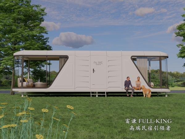 High quality luxury 8.5M*3.3M*3.2M Space capsule hotel room new space capsule house prefab houses ready made container house